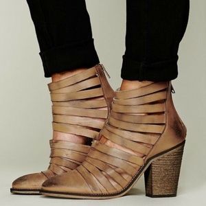 Free People: Hybrid Heel Boot, Tan, Size 9